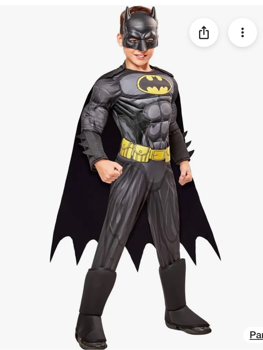Rubies Boys DC Comics Deluxe Batman Costume boy’s small Halloween costume